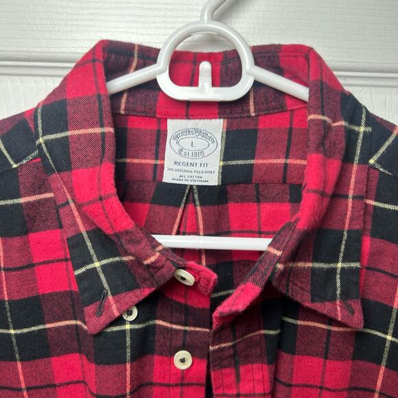 Brooks Brothers Size Large Men's Flannel Regent Fit Button Down Shirt - Picture 4 of 4